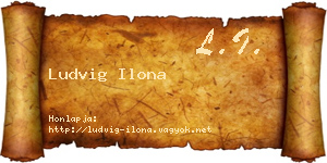 Ludvig Ilona névjegykártya